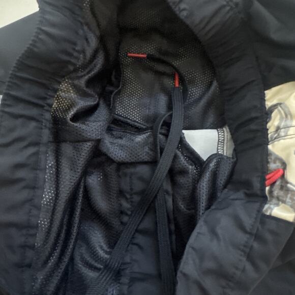 Vintage Lands' End Board Shorts Nylon Retro Y2K Swim Trunks Surfer Beach Size 33 - Picture 5 of 10